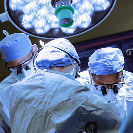 Surgeons perform a liver transplant in the operating room (OR).