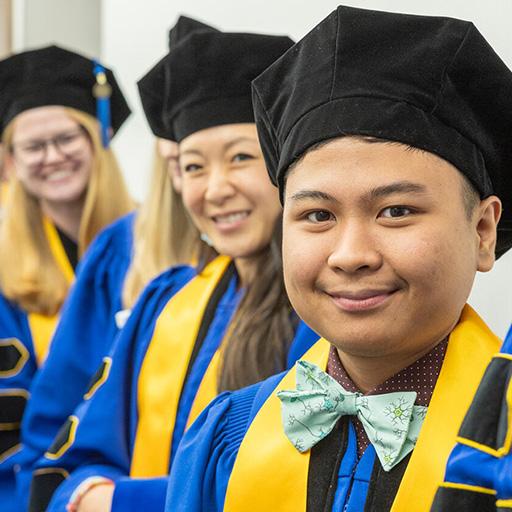 2024 graduates of Mayo Clinic Alix School of Medicine line up prior to the Commencement ceremony