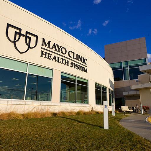 view of a Mayo Clinic Health System building in the Midwest