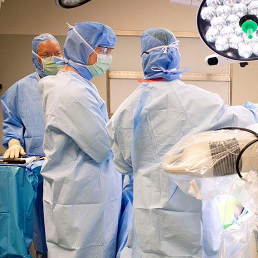 Surgeons in the operating room