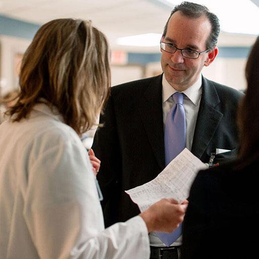 Mayo Clinic physicians organizing a transplantation surgery