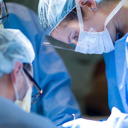 Surgeons in the operating room