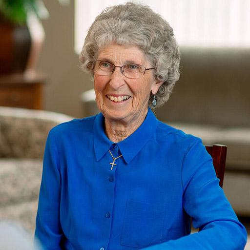 Geriatric Psychiatry fellow works with an elderly patient at Mayo Clinic in Rochester, Minnesota.