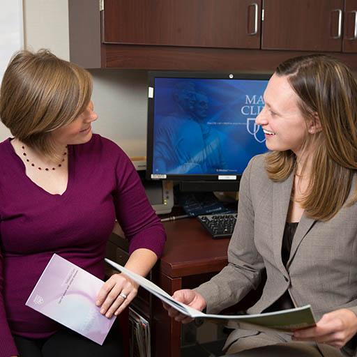 Mayo Clinic Hospice and palliative medicine fellows discussing a case