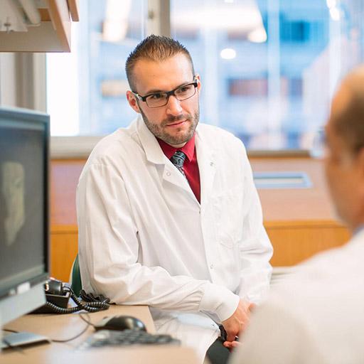Maxillofacial Prosthetics and Dental Oncology fellow and faculty member working together at Mayo Clinic in Rochester, Minnesota.