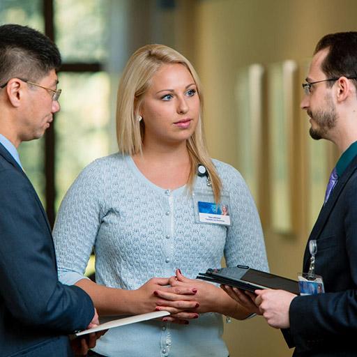 Mood Psychiatry fellows meet together at Mayo Clinic in Rochester, Minnesota.