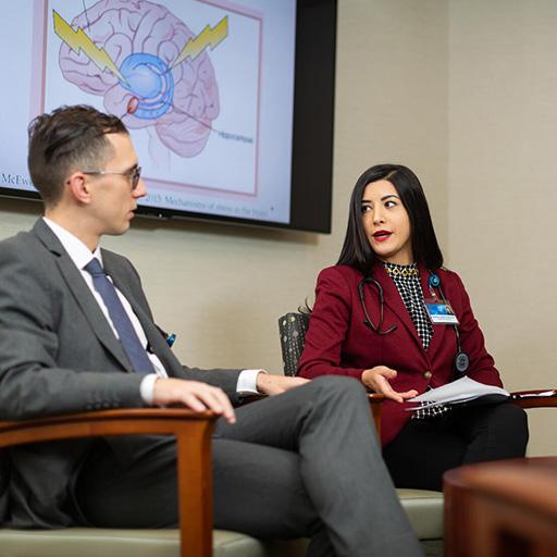 Consultation-Liaison Psychology fellows discuss a case.