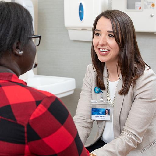 A Reproductive Endocrinology and Infertility fellow with a patient