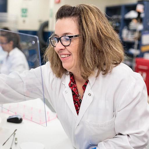 Special Coagulation fellow working in the lab at Mayo Clinic in Rochester, Minnesota.