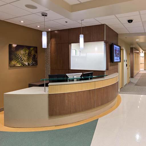 Reception desk at the Simulation Center at Mayo Clinic in Arizona