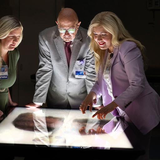 Providers around a simulation table