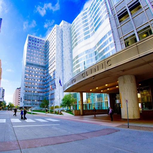 Main Entrance to Mayo Clinic on West Side of Gonda Building