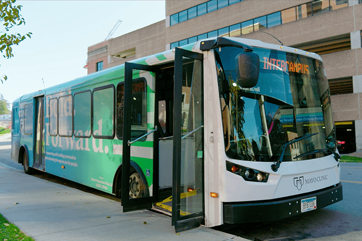 Intercampus shuttle ride