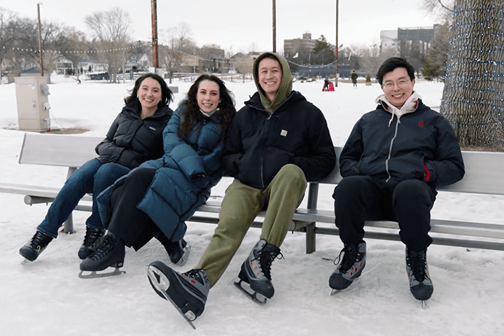 Skating rink at Soldiers Field Park