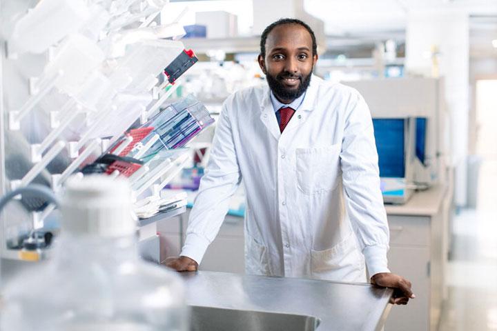 Losing family members to liver disease motivated Essa Mohamed to get a Ph.D.