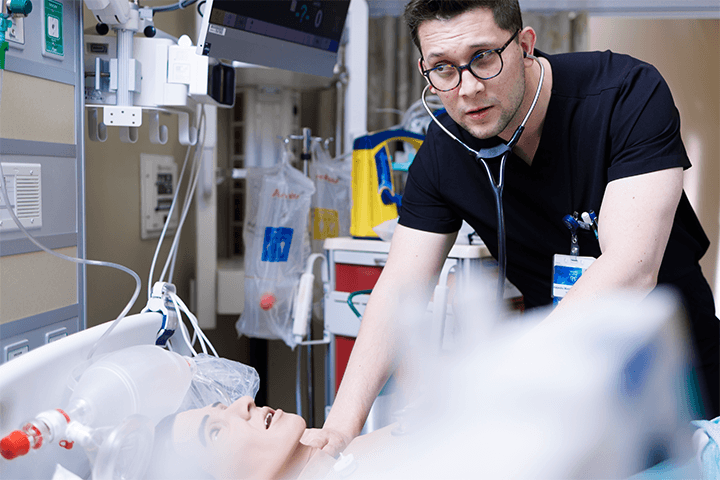 Resident learning in simulation center