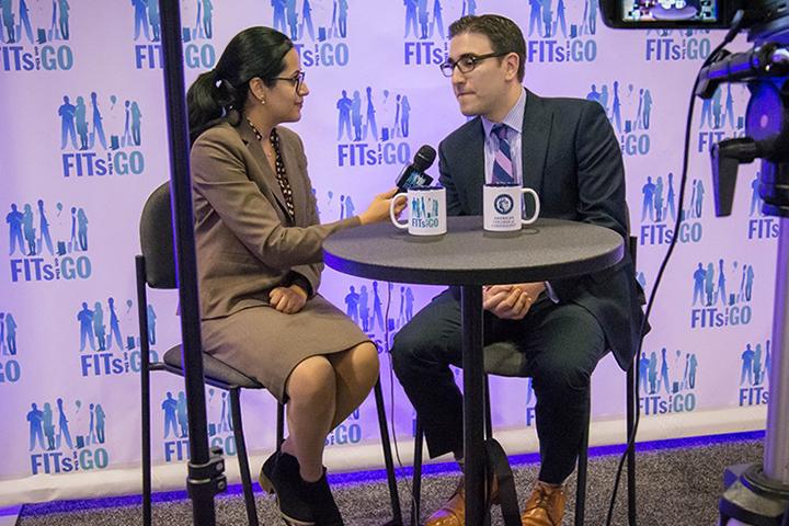 Cardiovascular diseases fellow being interviewed.