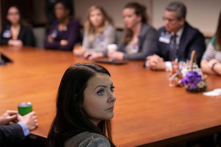 Hospice and Palliative Care fellows in a meeting at Mayo Clinic in Rochester, Minnesota.
