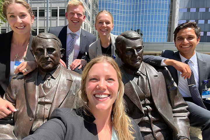 ENT residents take a selfie with the Mayo brothers